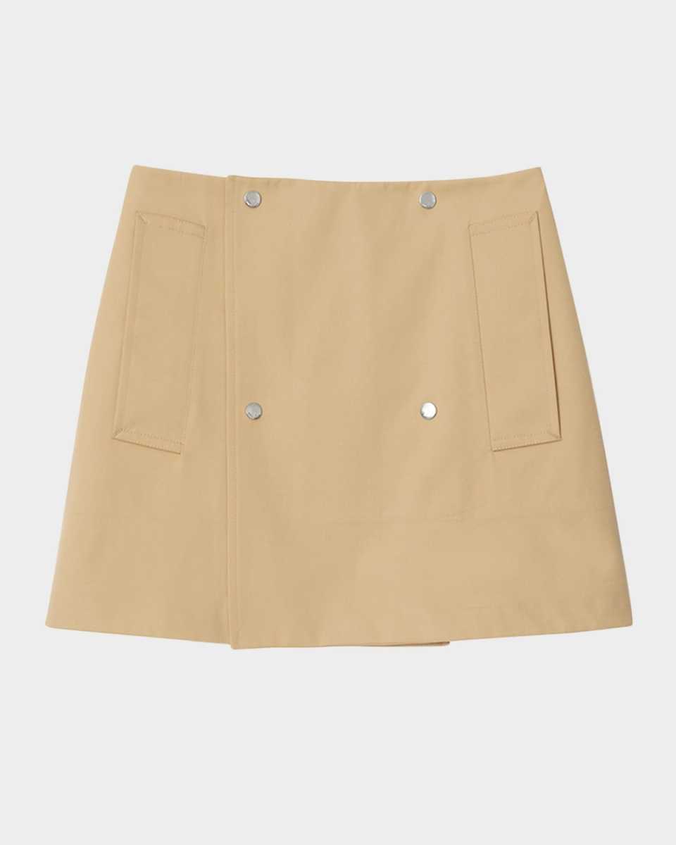 Double-Breasted Mini Skirt